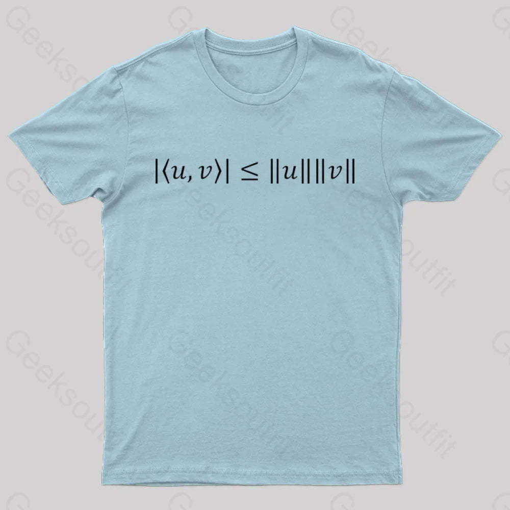 Cauchy Schwarz Inequality Nerd T-Shirt Light Blue / S