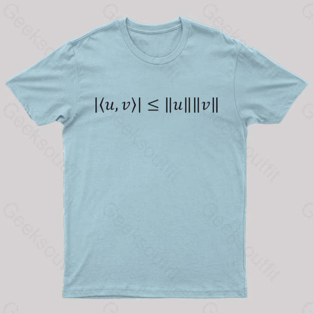 Cauchy Schwarz Inequality Nerd T-Shirt Light Blue / S