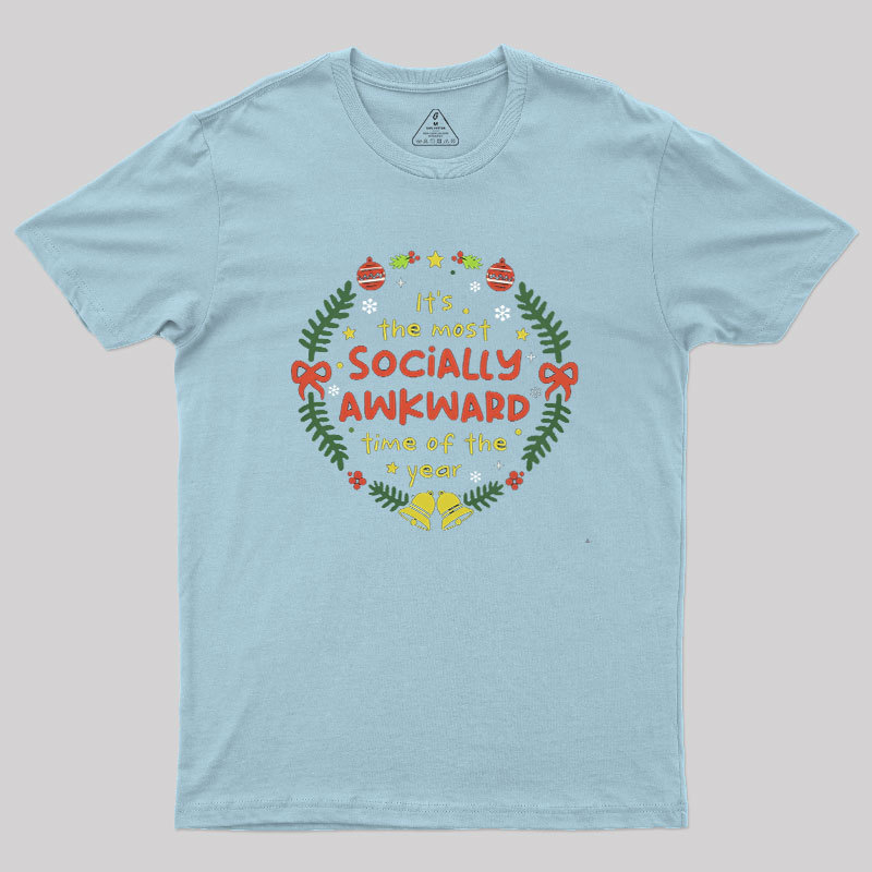 Socially Awkward Christmas Geek T-Shirt