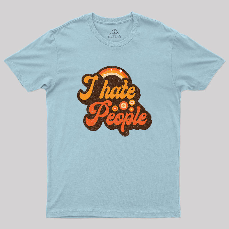 Vintage Hate People Geek T-Shirt