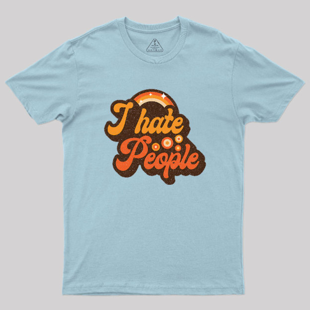 Vintage Hate People Geek T-Shirt