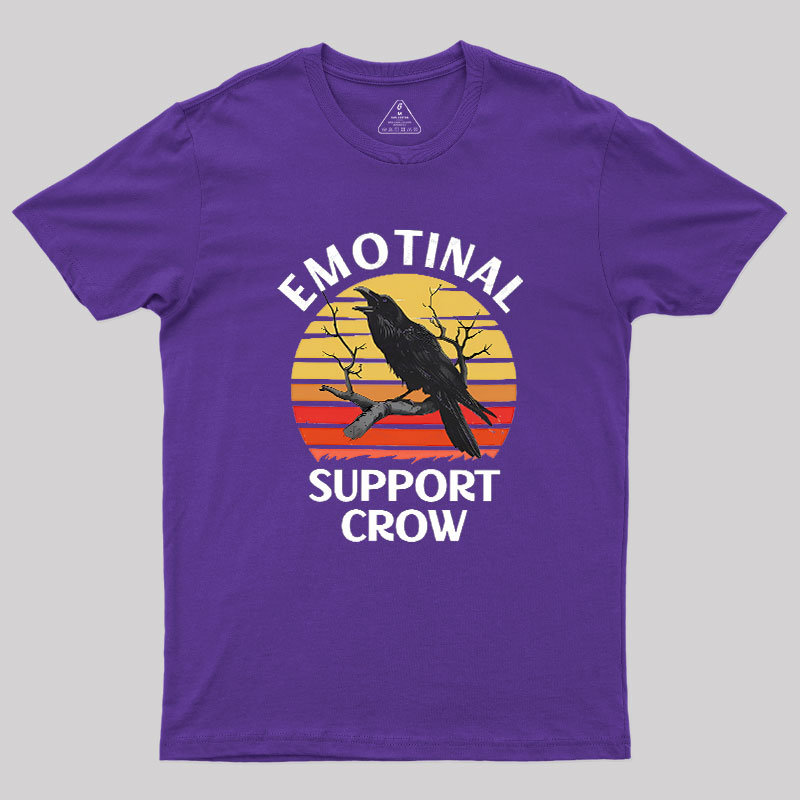 Emotional Support Crow Geek T-Shirt