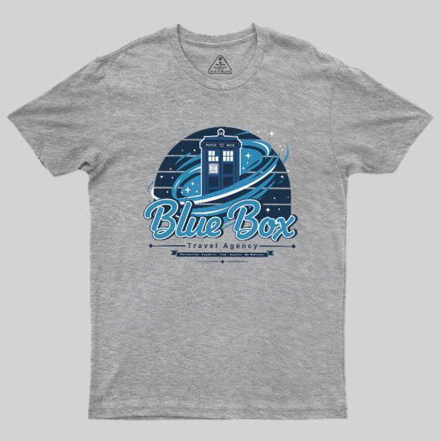 Blue Box Travel Agency Geek T-Shirt