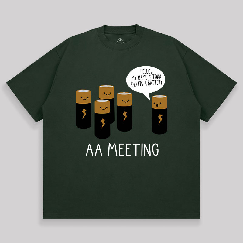 AA MEETING Unisex Oversized T-shirt