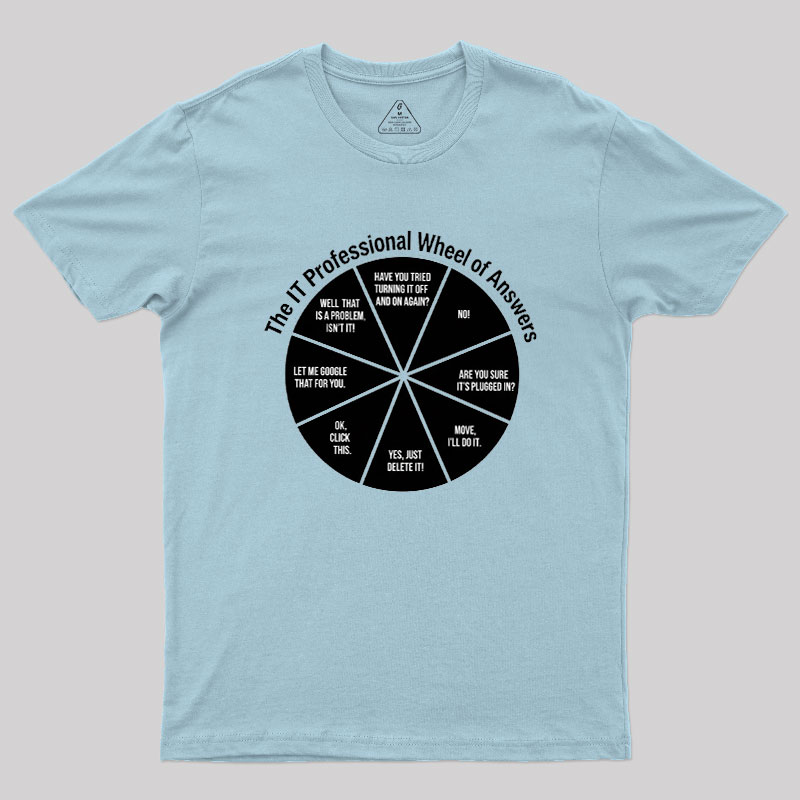 The IT Answer Wheel Geek T-Shirt
