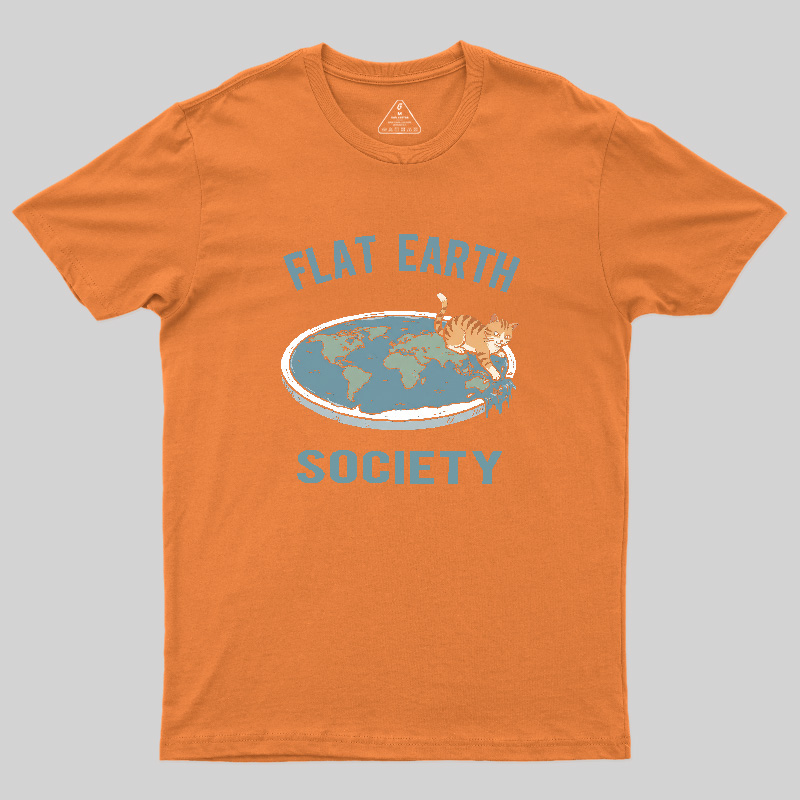 Cat Edge of the World Geek T-Shirt