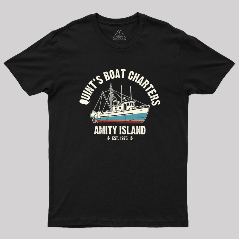 Quint's Boat Charters Geek T-Shirt
