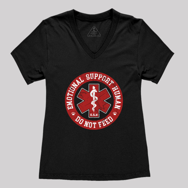 Do Not Feed Geek Women's V-Neck T-shirt