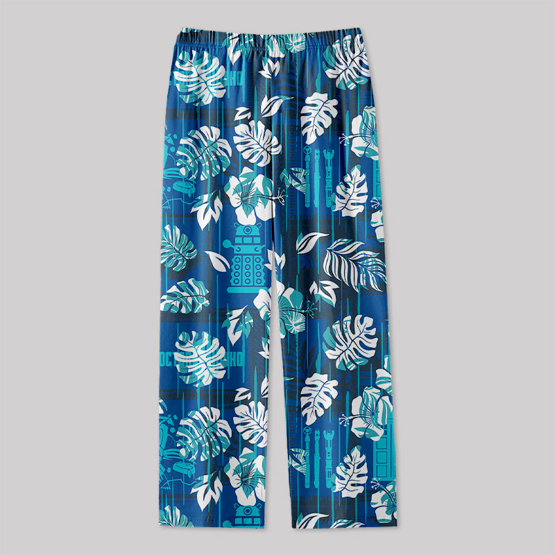 Hawaiian Leaves Geek Loungewear Pants