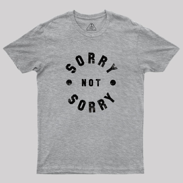 Sorry Not Sorry Geek T-Shirt