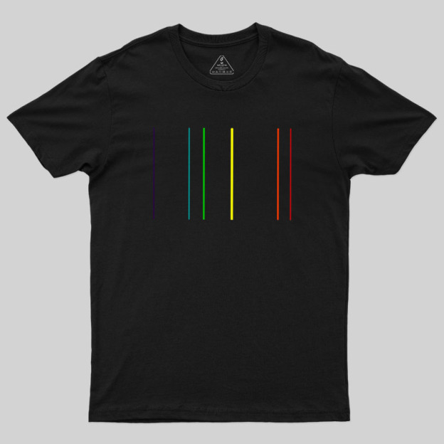 Helium Emission Spectrum Geek T-Shirt