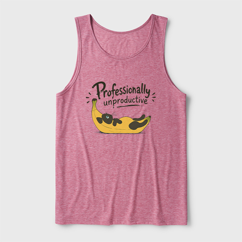 Professionally Unproductive Ultra Soft Heather Tank