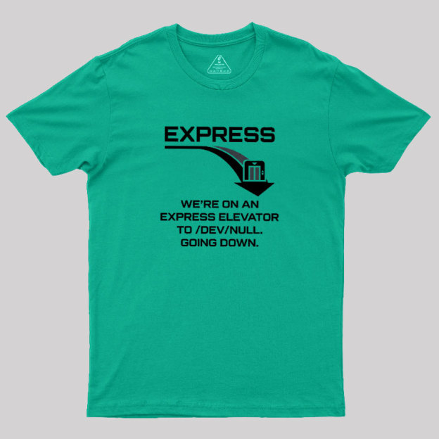 Data Black Hole Express Geek T-Shirt