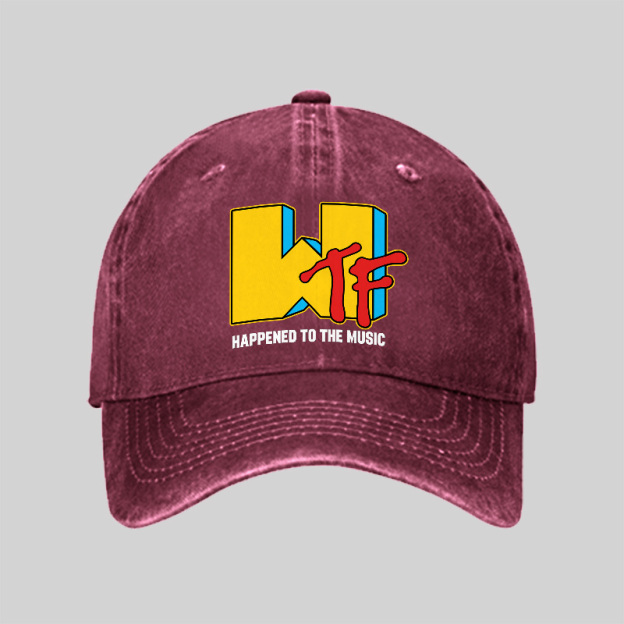 WTF Happened To The Music Washed Vintage Baseball Cap