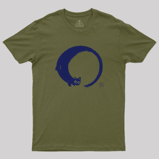 Enso Cat Geek T-Shirt