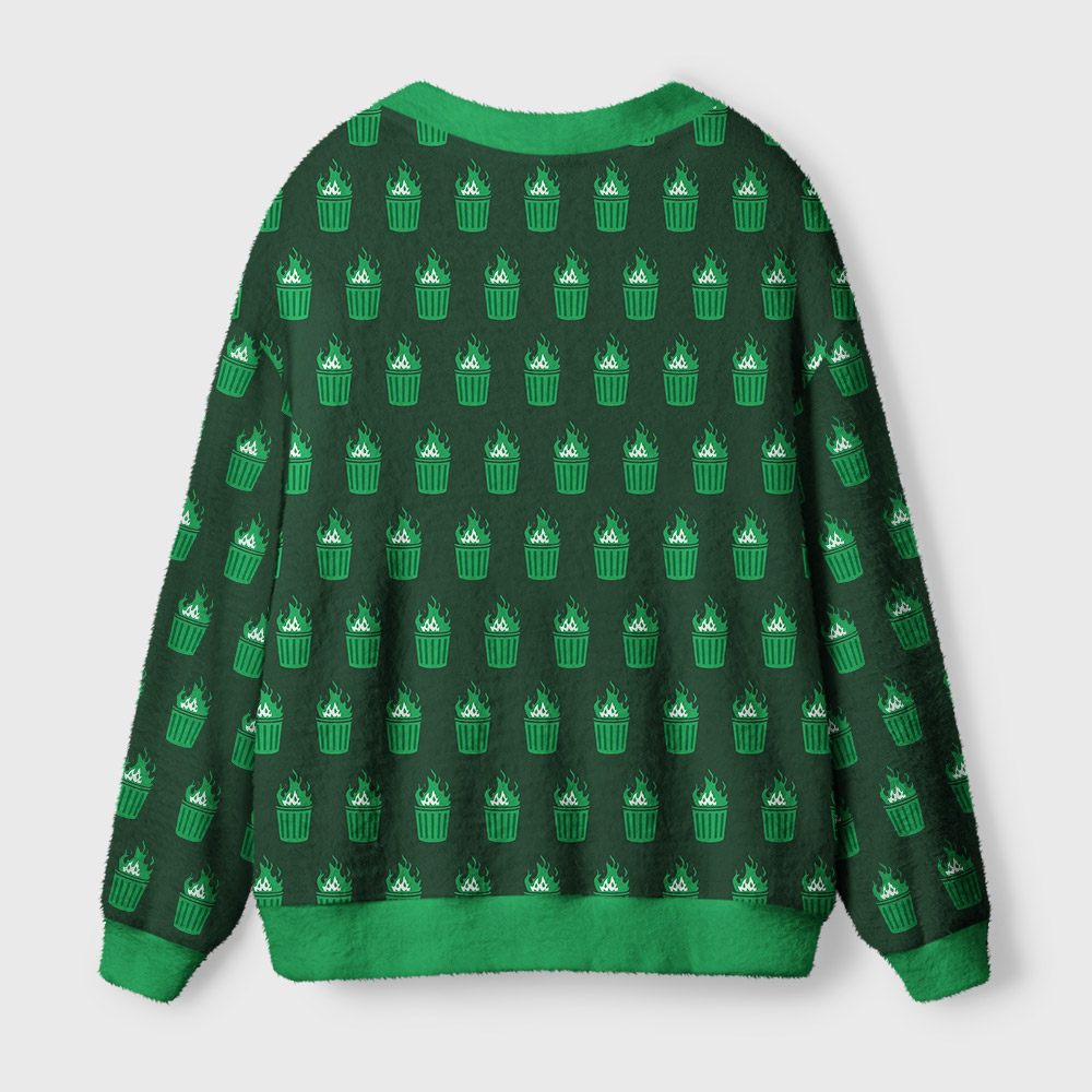 Dumpster Fire Response Team Geek Ugly Cardigan Sweaters