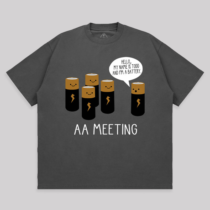 AA MEETING Unisex Oversized T-shirt