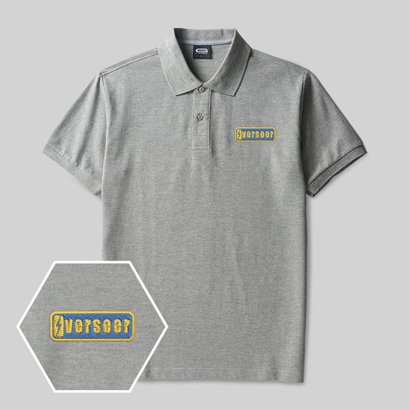 Overseer Geek Embroidered Polo Shirts