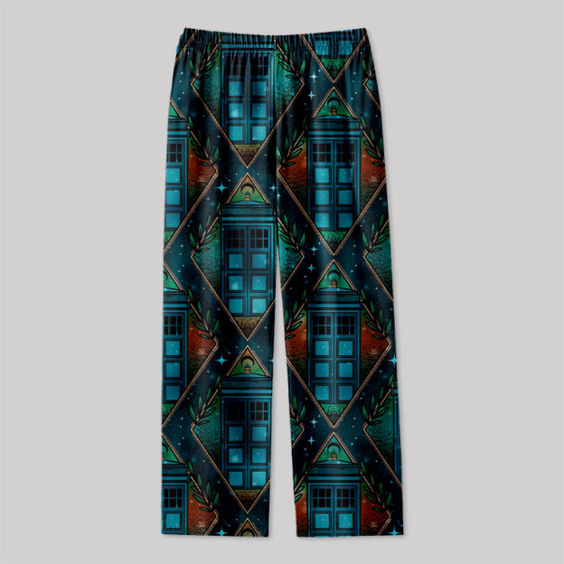 Diamond Grid Geek Loungewear Pants