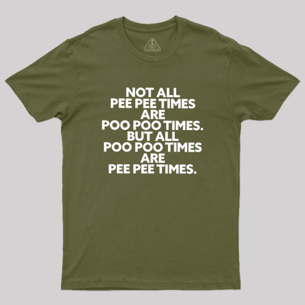 Pee Pee Poo Poo Times Geek T-Shirt