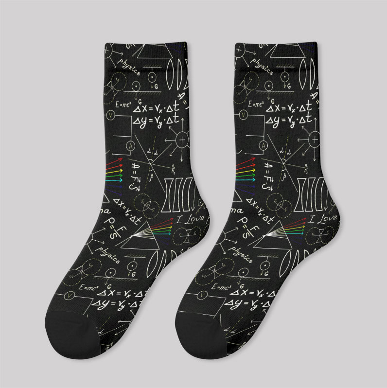 Physics Notes Men's Socks