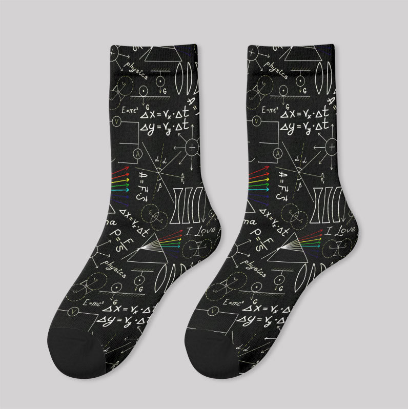 Physics Notes Men's Socks