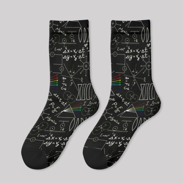 Physics Notes Men's Socks