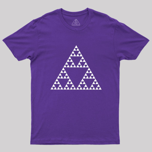 Sierpinski Triangle Fractal Geek T-Shirt
