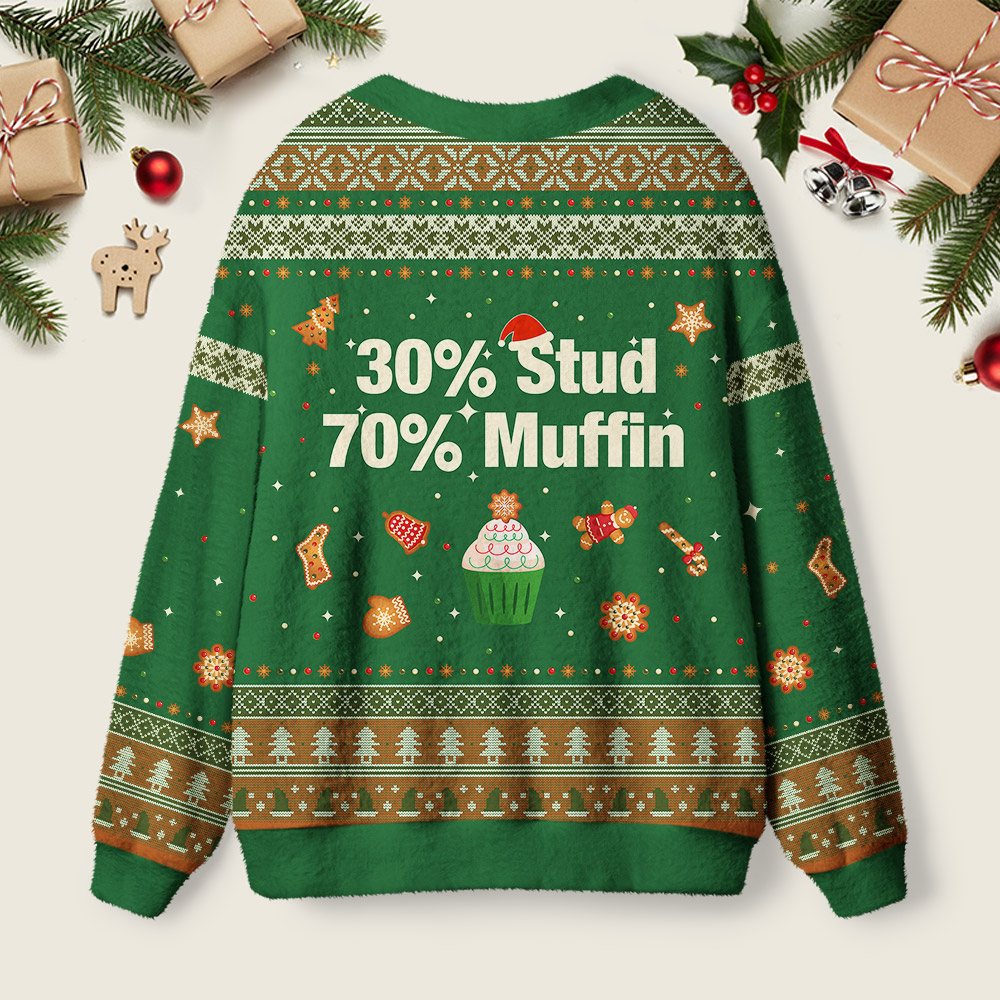 30 Stud 70 Muffin Geek Ugly Cardigan Sweaters