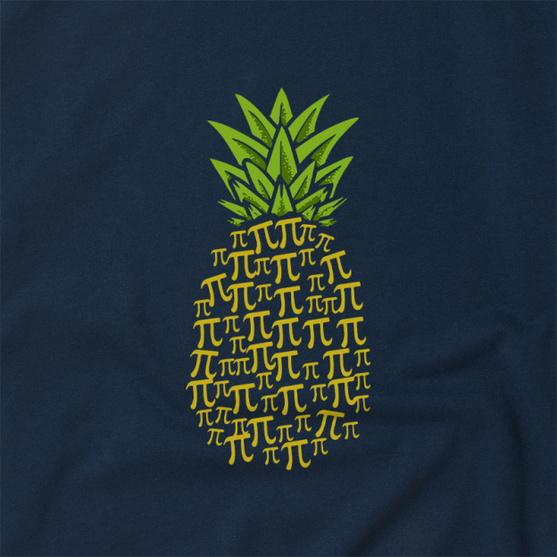 Pi Pineapple Geek Retro Raglan T-Shirt