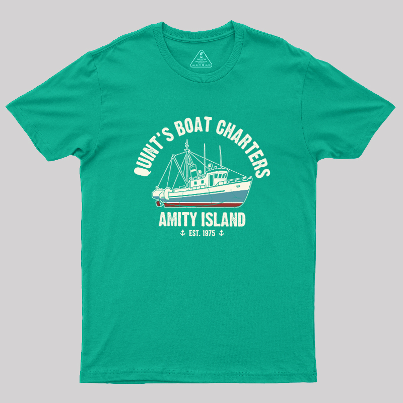 Quint's Boat Charters Geek T-Shirt