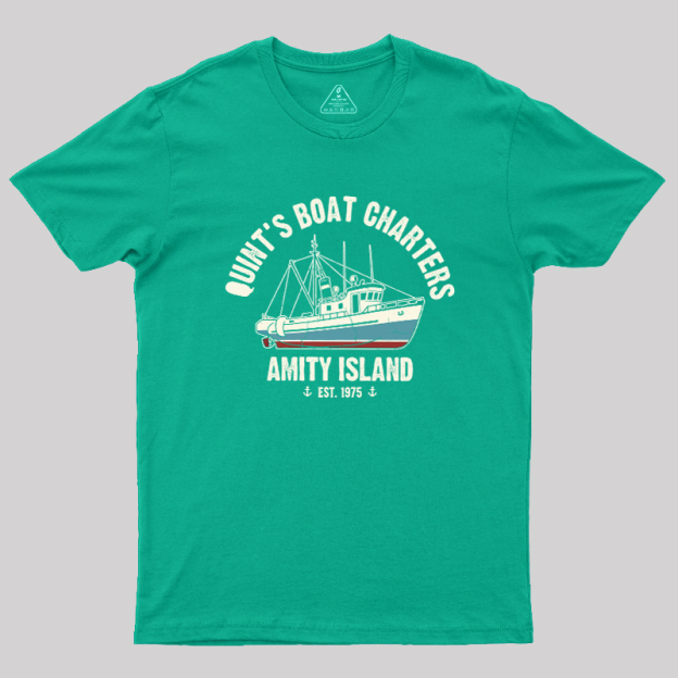 Quint's Boat Charters Geek T-Shirt
