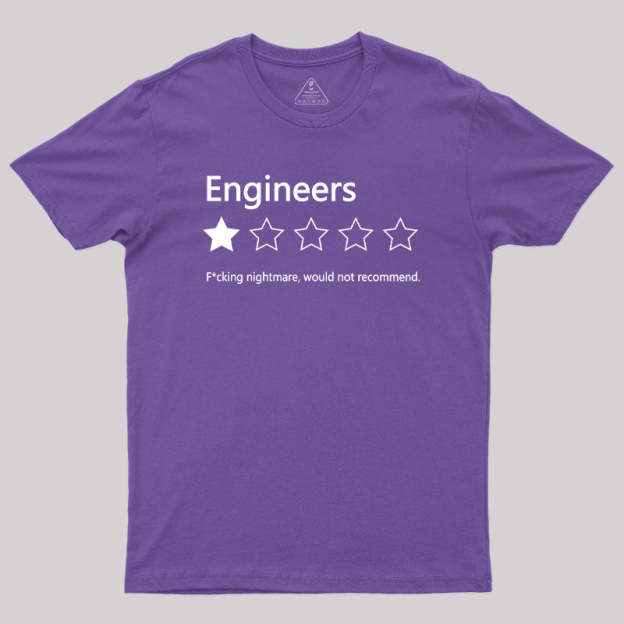 Engineers Would not Recommend Geek T-Shirt