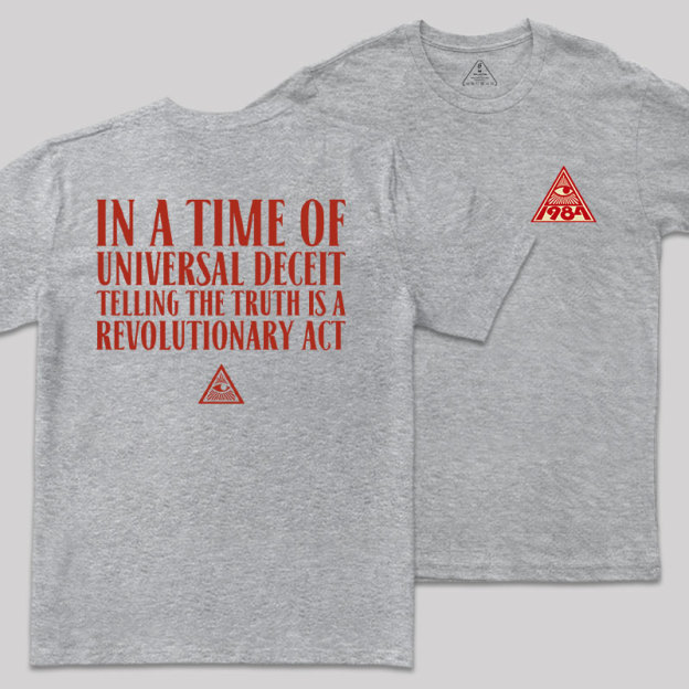 A Revolutionary Act Front and Back Printing Geek T-Shirt