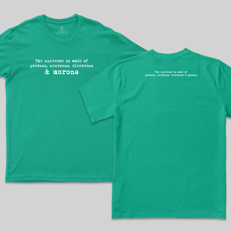 The Composition Of The Universe Science Front and Back Printed T-Shirt