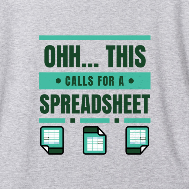 This Calls For A Spreadsheet Office Software Geek Dolman Sleeve V-Neck Shirt
