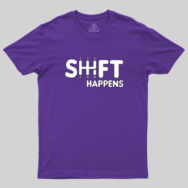 Shift Happens Keyboard Geek T-Shirt