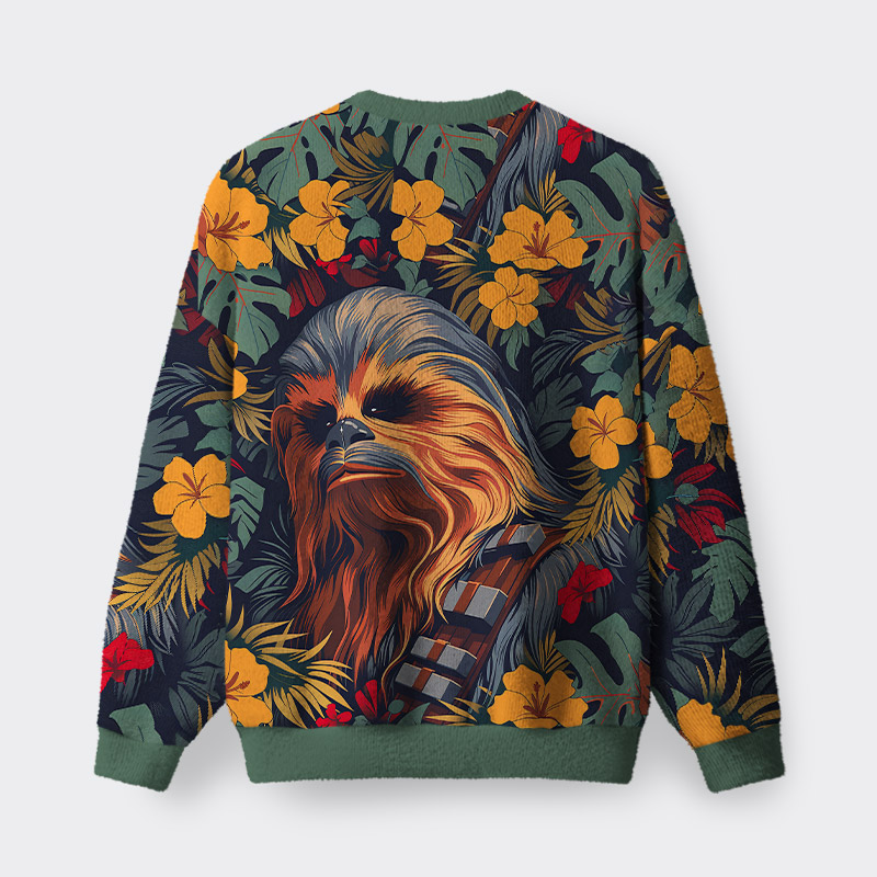 Chewie Flowers and Trees Fuzzy Fleece Sweatshirt