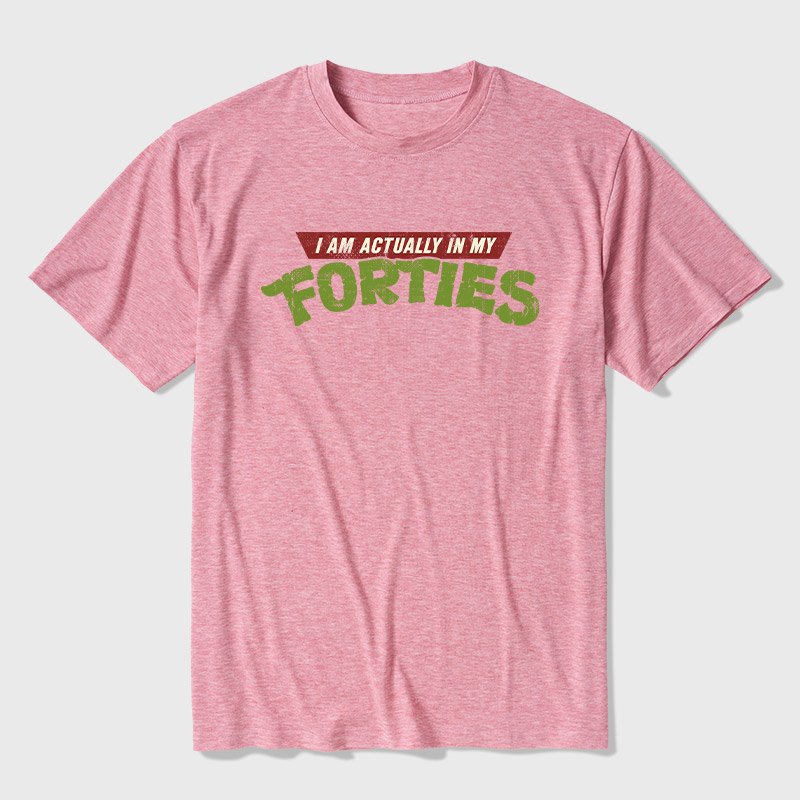 I Am Actually In My Forties Ultra Soft Heather Tee