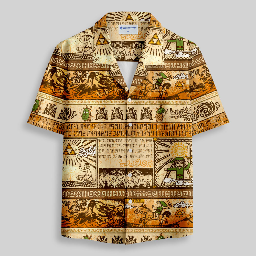 Zelda Mural Button Up Pocket Shirt