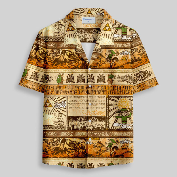 Zelda Mural Button Up Pocket Shirt