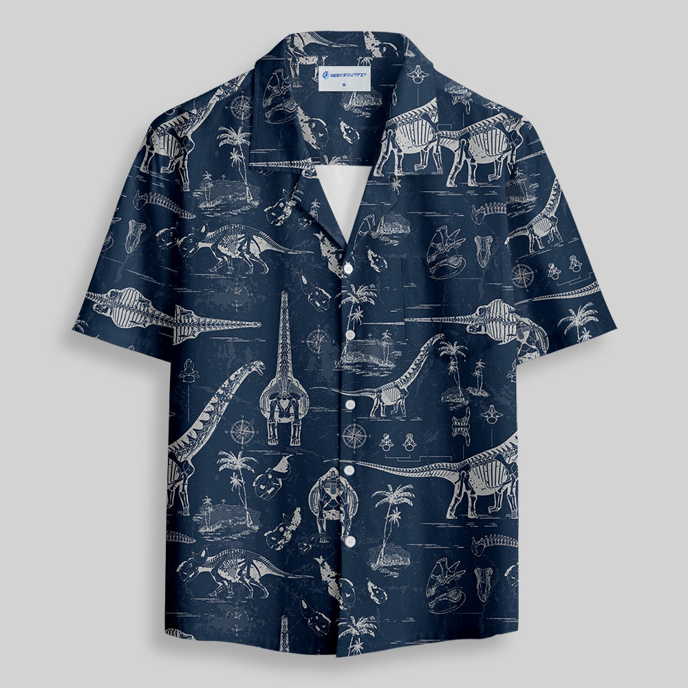 Jurassic Explorer Button Up Pocket Shirt