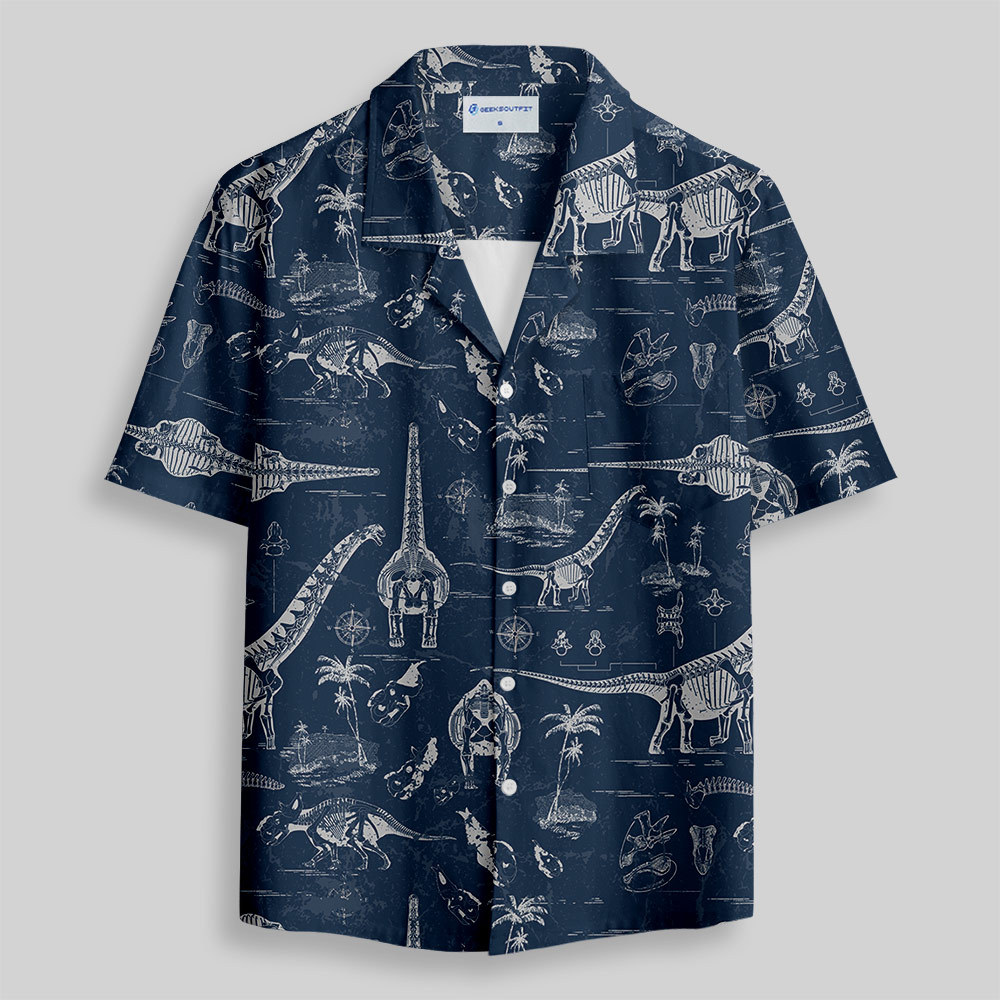 Jurassic Explorer Button Up Pocket Shirt