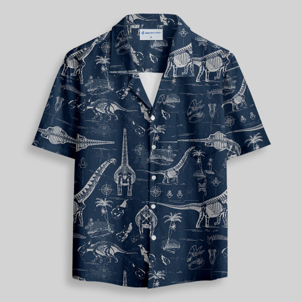 Jurassic Explorer Button Up Pocket Shirt