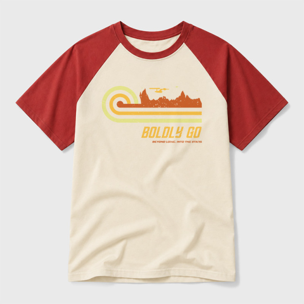 Vintage Starfleet Geek Retro Raglan T-Shirt