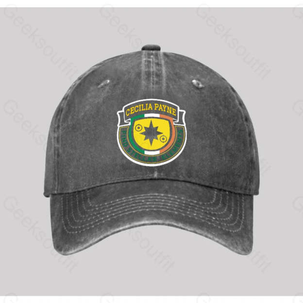Cecilia Payne Washed Vintage Baseball Cap Grey