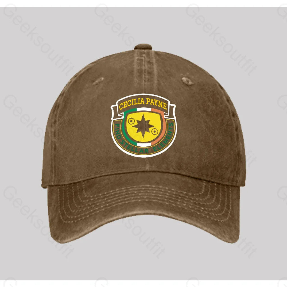 Cecilia Payne Washed Vintage Baseball Cap Natural