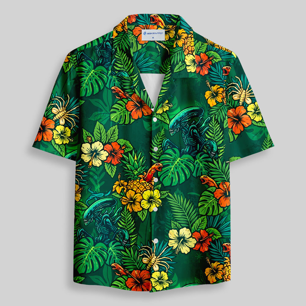 Alien Button Up Pocket Shirt