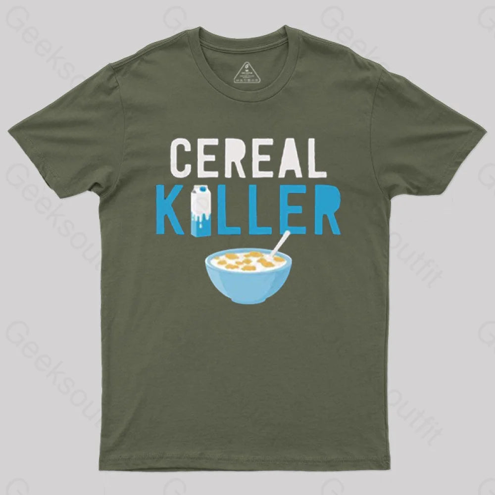 Cereal Killer T-Shirt Army Green / S