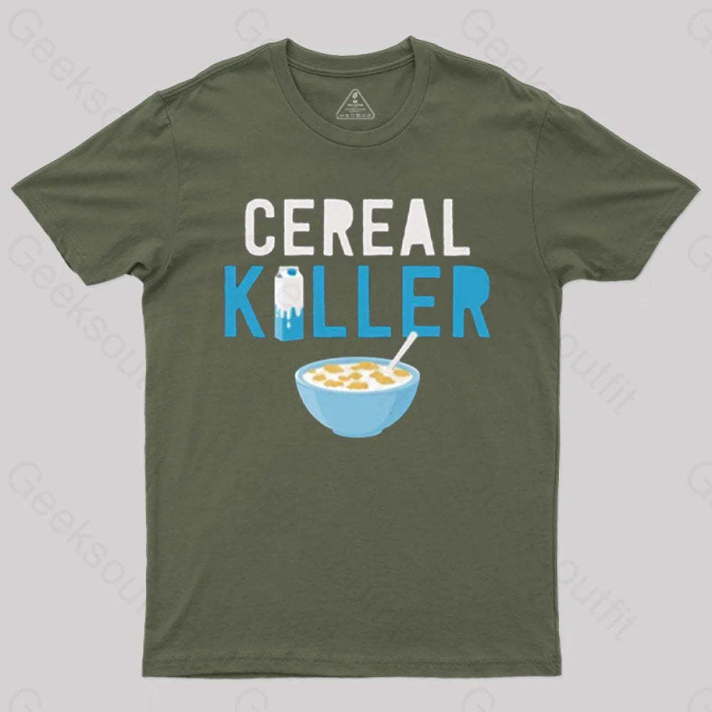 Cereal Killer T-Shirt Army Green / S